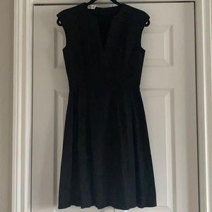 Black Linen A Line Dress (Size 32)